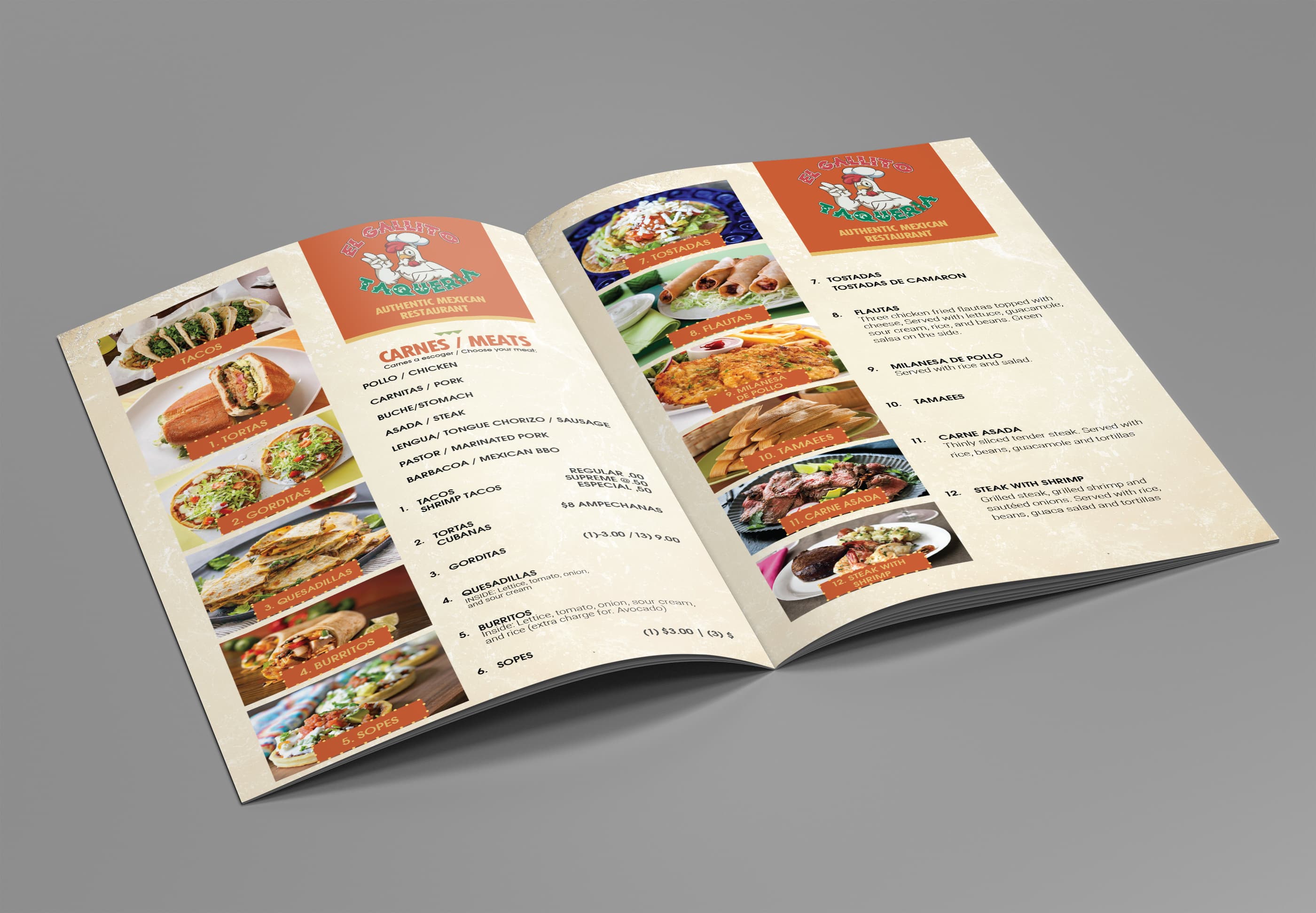 Bifold menu · 01, restaurant menu design by Al Mamun