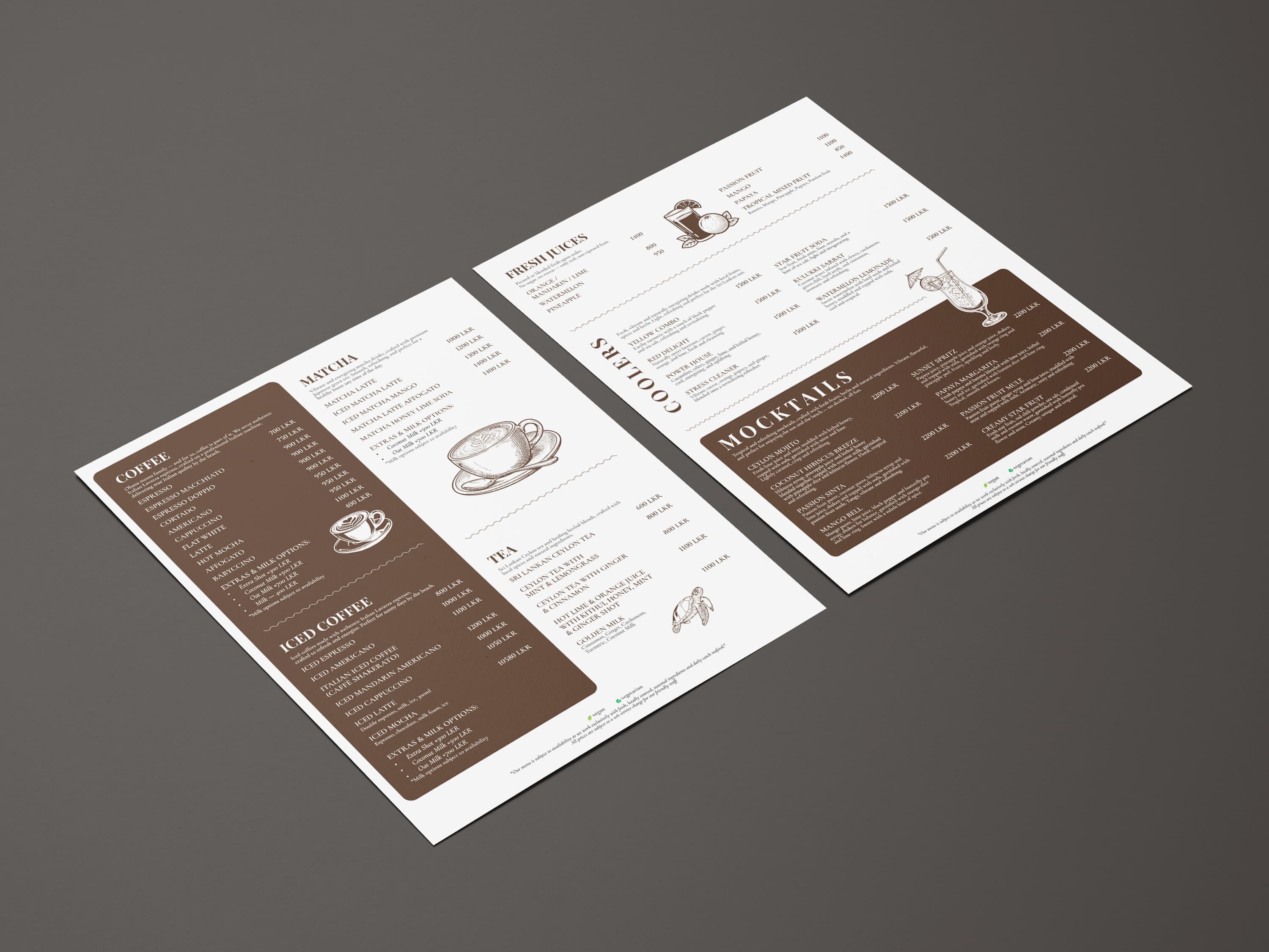 Double sided menu · 02, restaurant menu design by Al Mamun