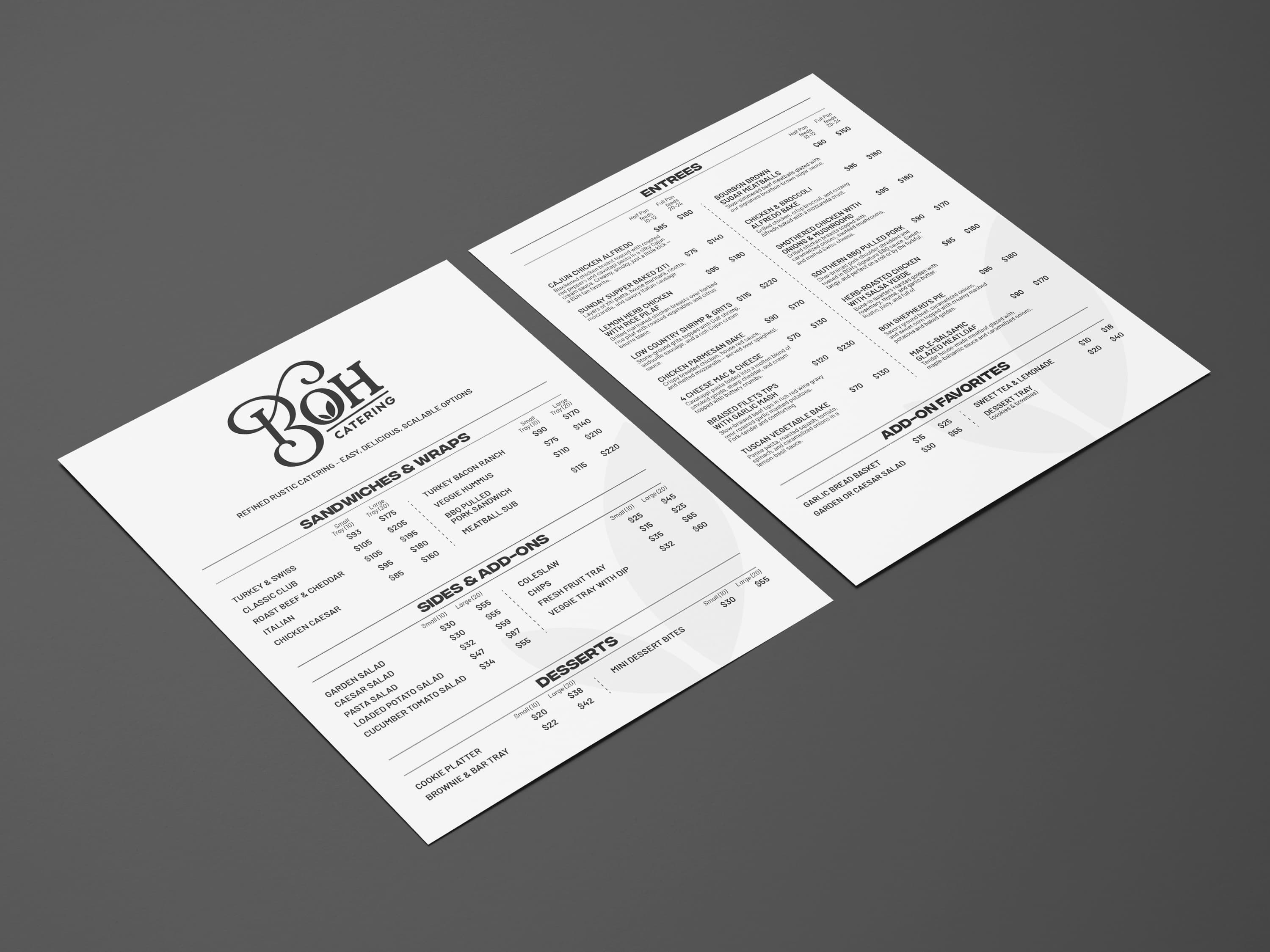 Minimal menu · 02, restaurant menu design by Al Mamun