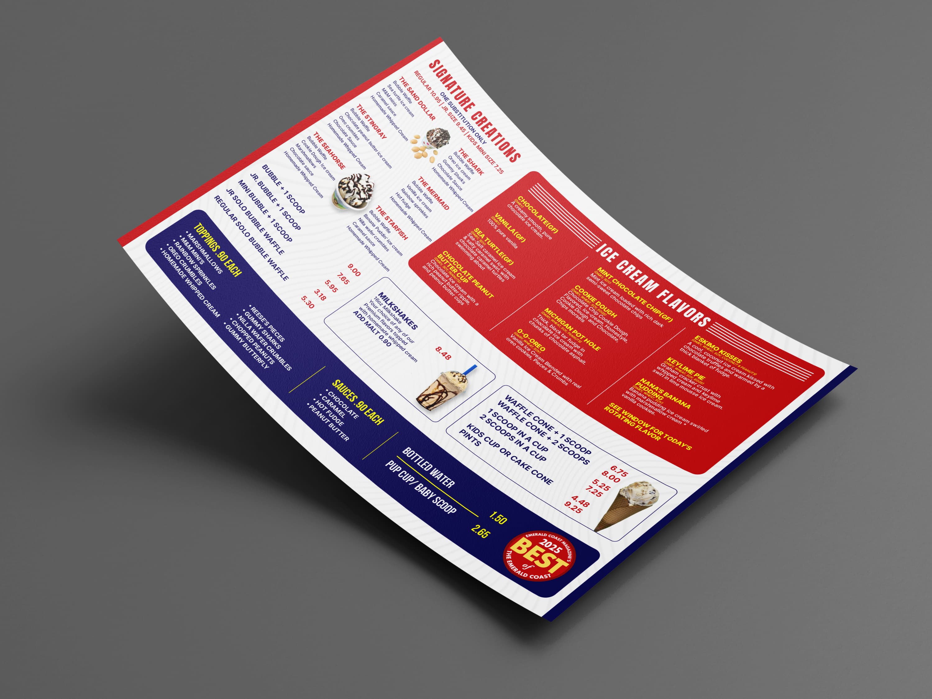 Single page menu · 03, restaurant menu design by Al Mamun