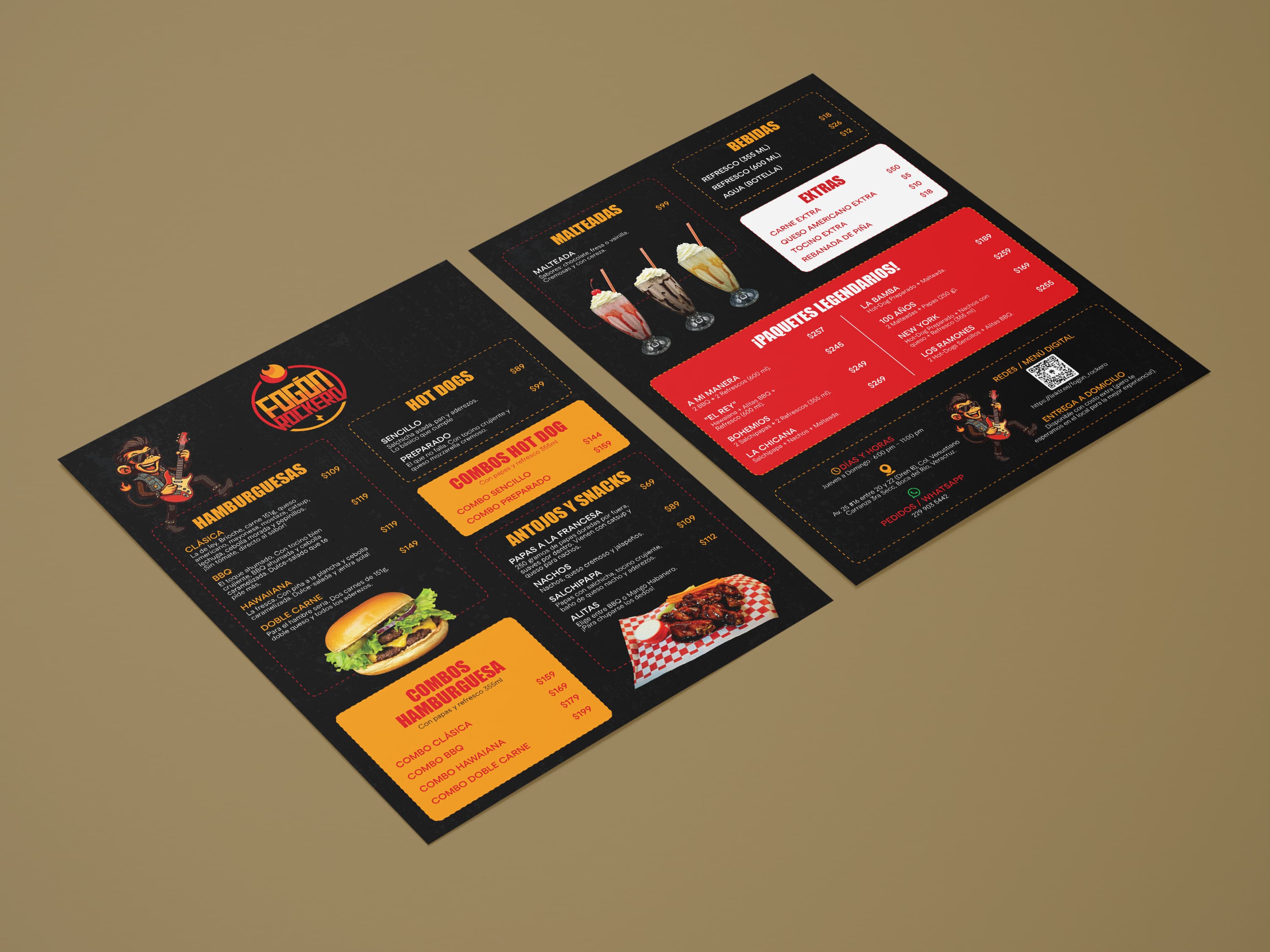 Double sided menu · 06, restaurant menu design by Al Mamun