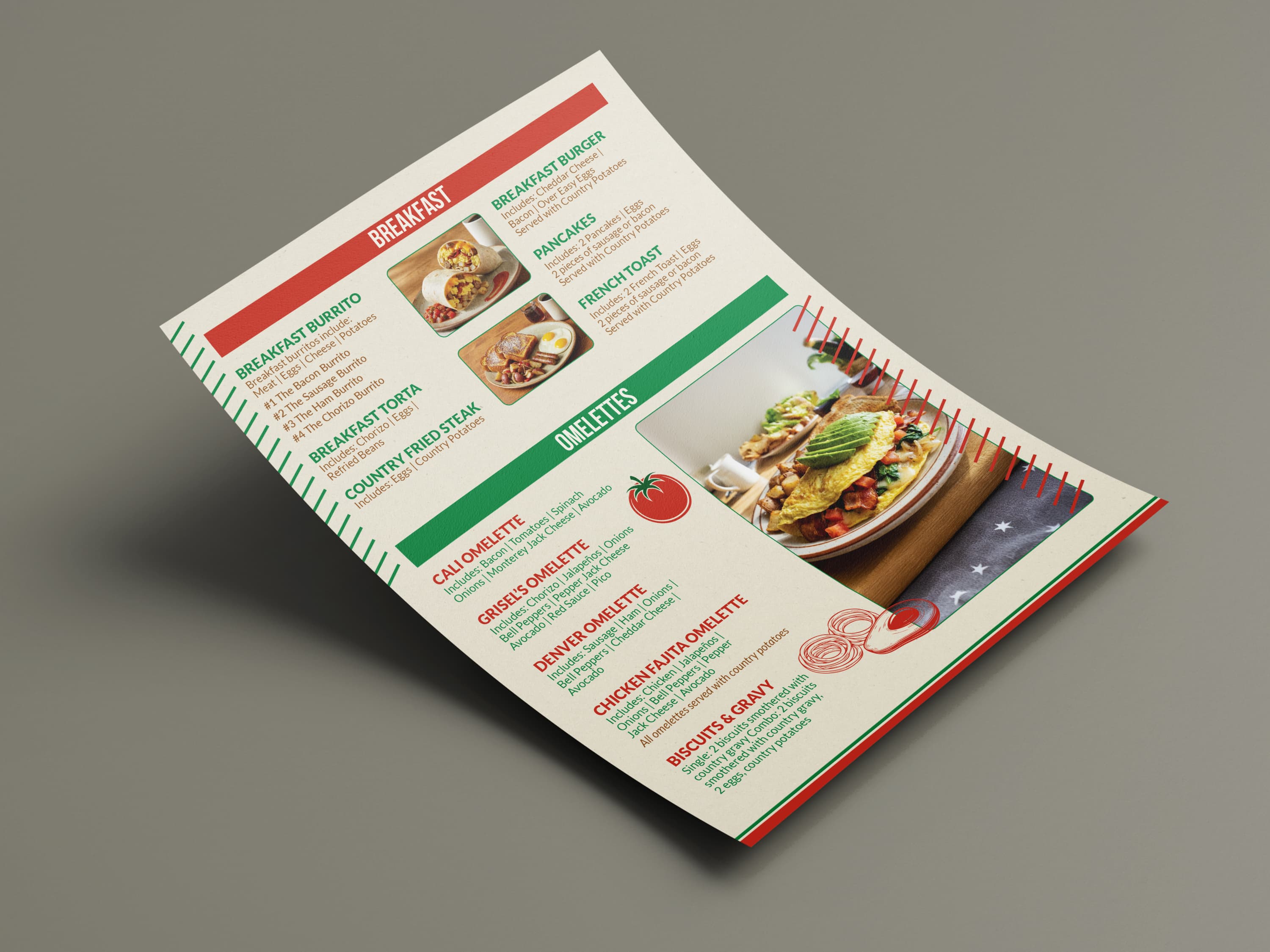 Single page menu · 05, restaurant menu design by Al Mamun