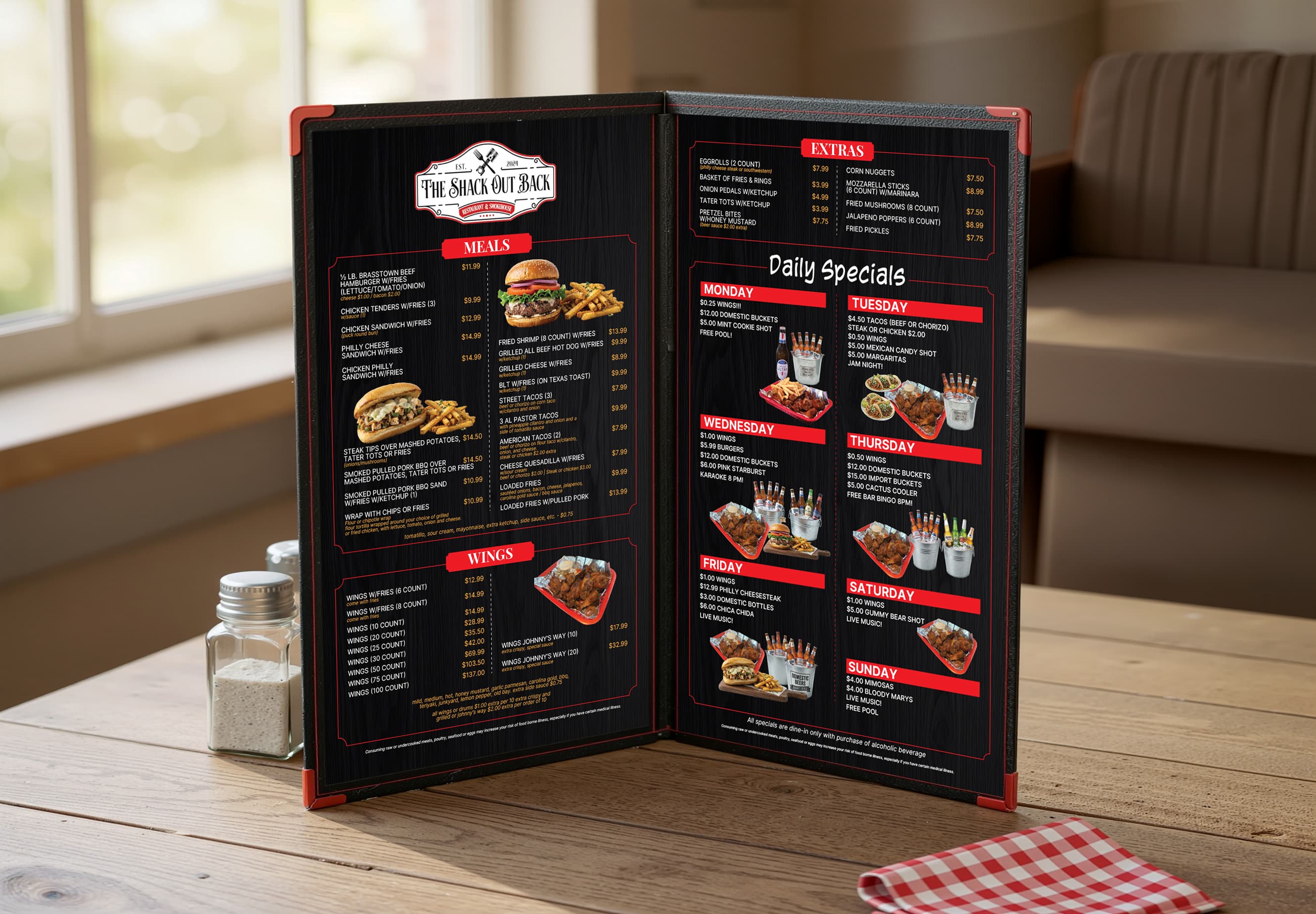 Double sided menu · 09, restaurant menu design by Al Mamun