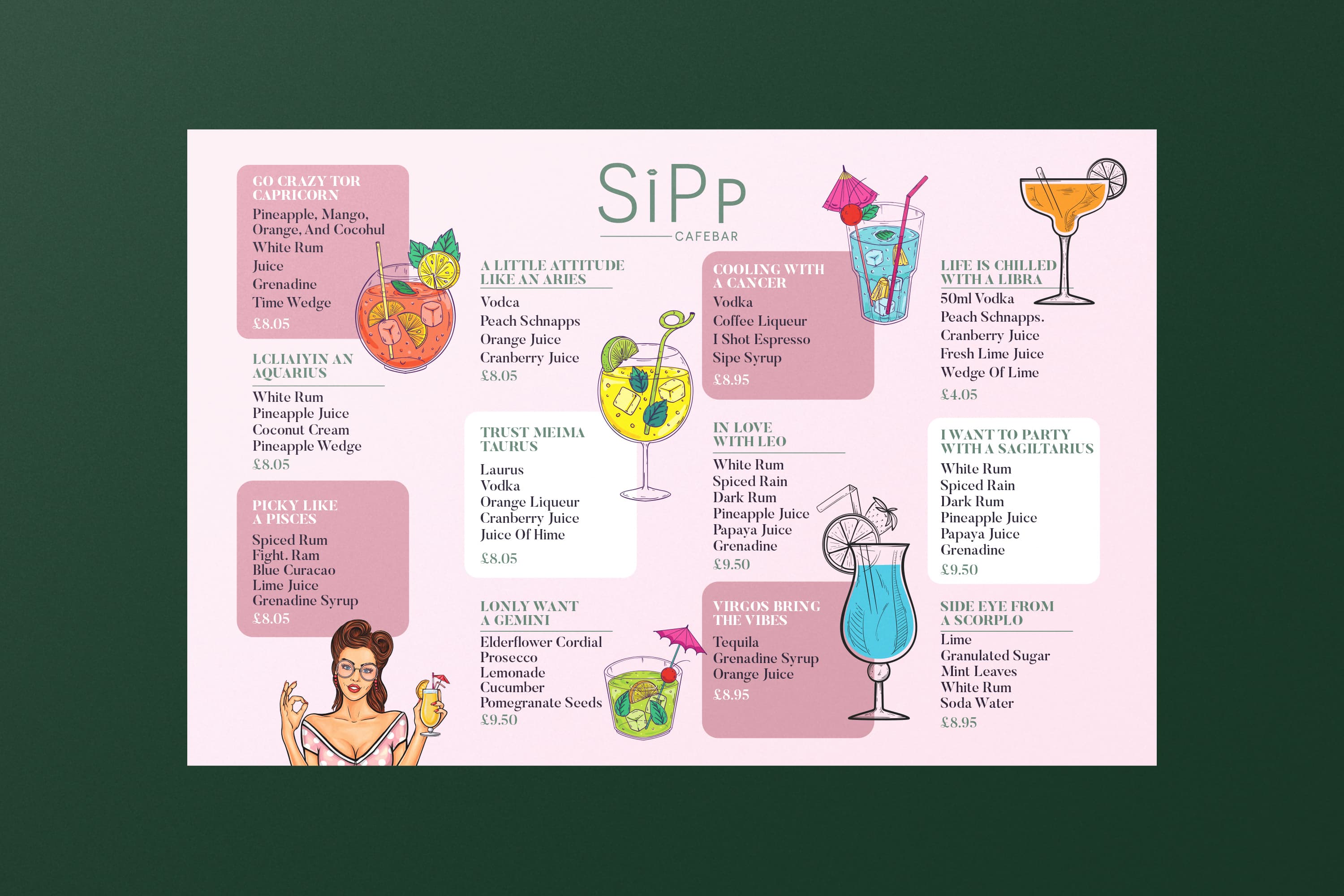 Drinks menu · 01, restaurant menu design by Al Mamun