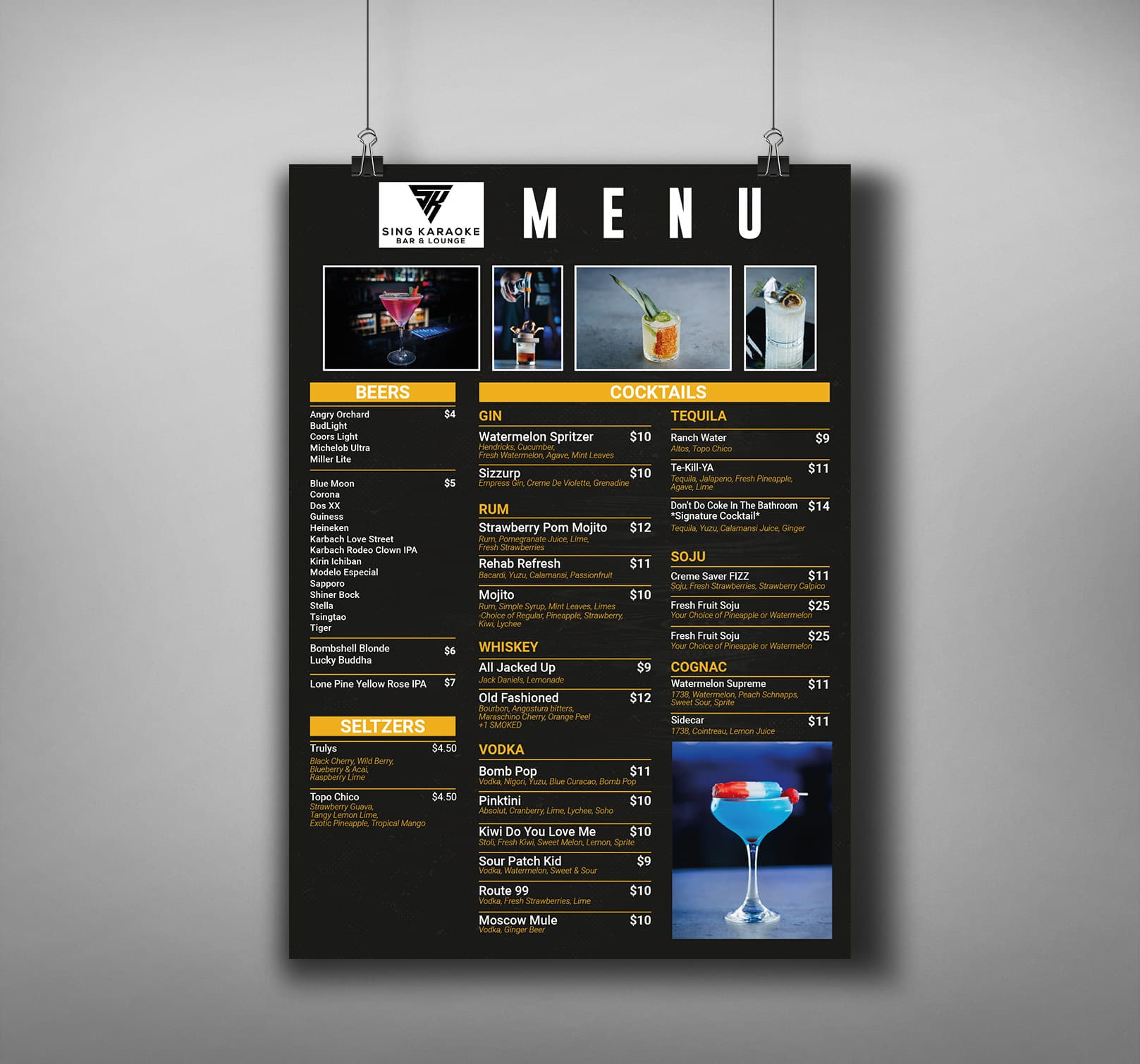 Drinks menu · 03, restaurant menu design by Al Mamun