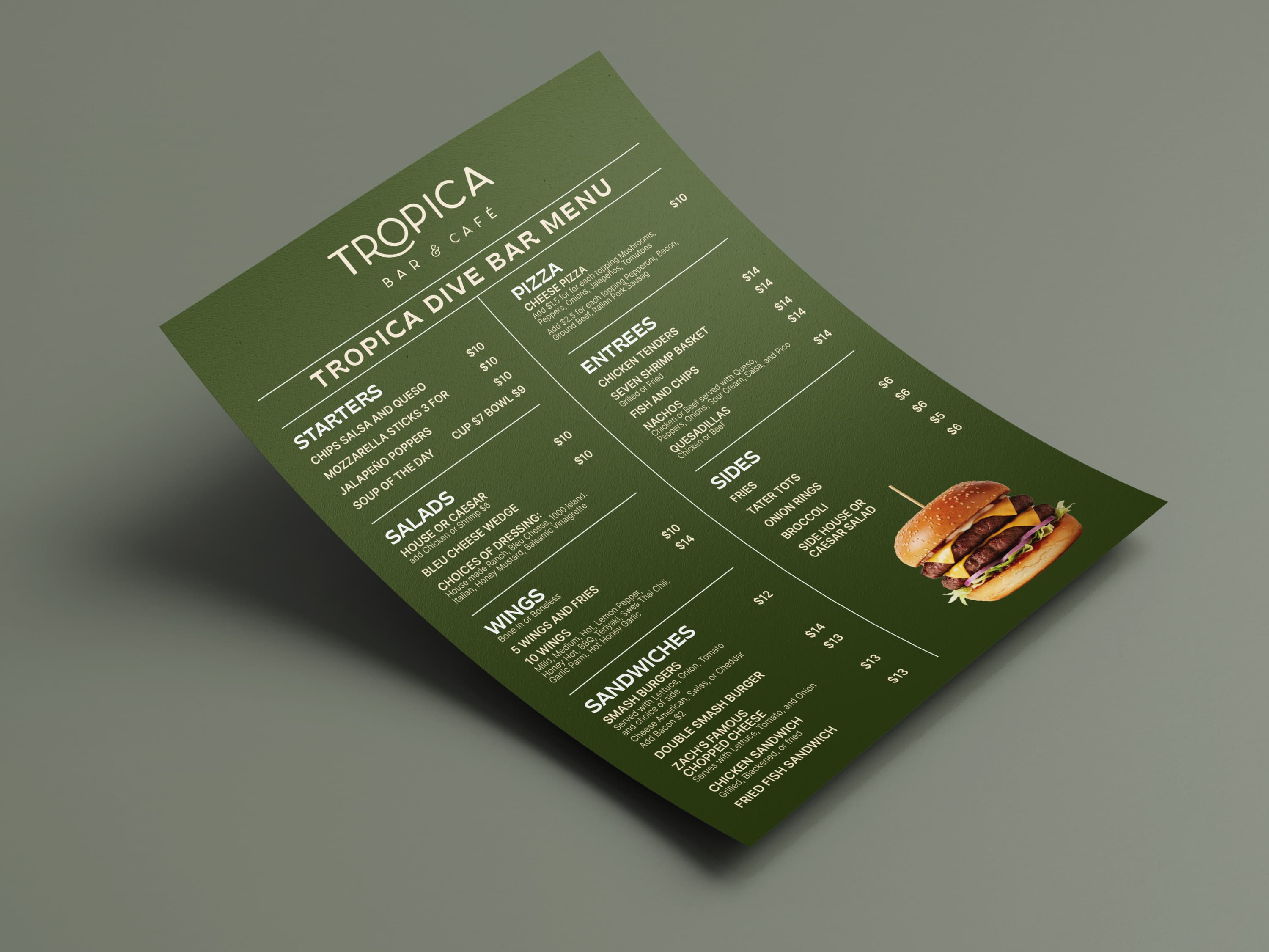 Single page menu · 09, restaurant menu design by Al Mamun