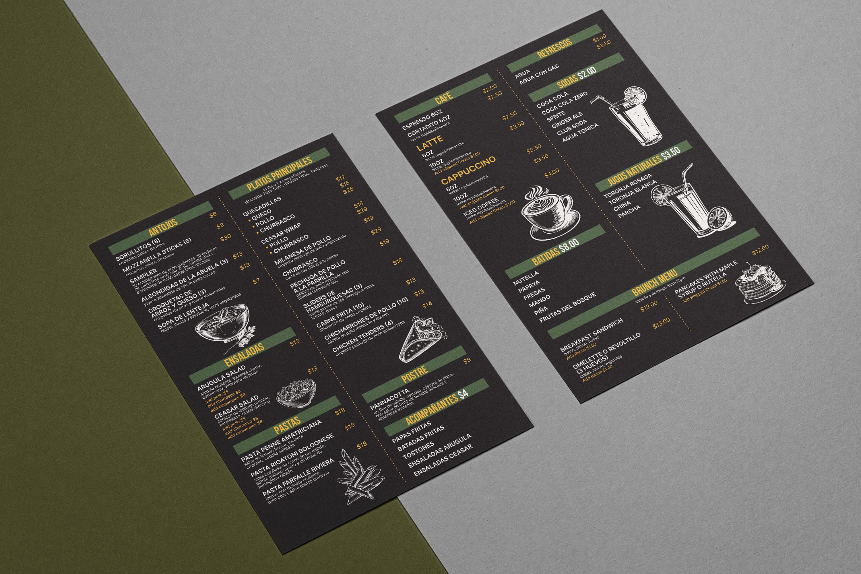 Single page menu · 10, restaurant menu design by Al Mamun