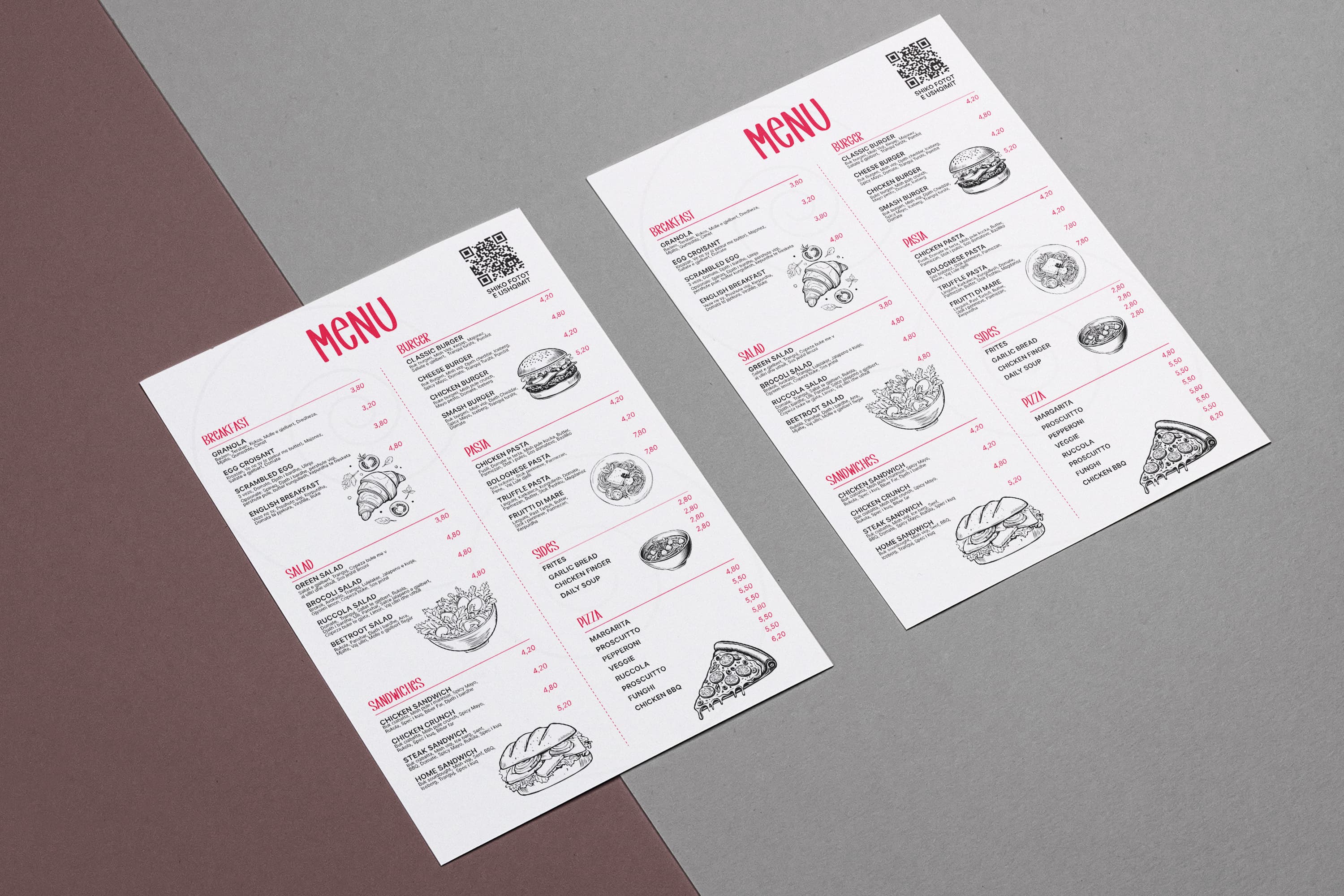 Single page menu · 13, restaurant menu design by Al Mamun