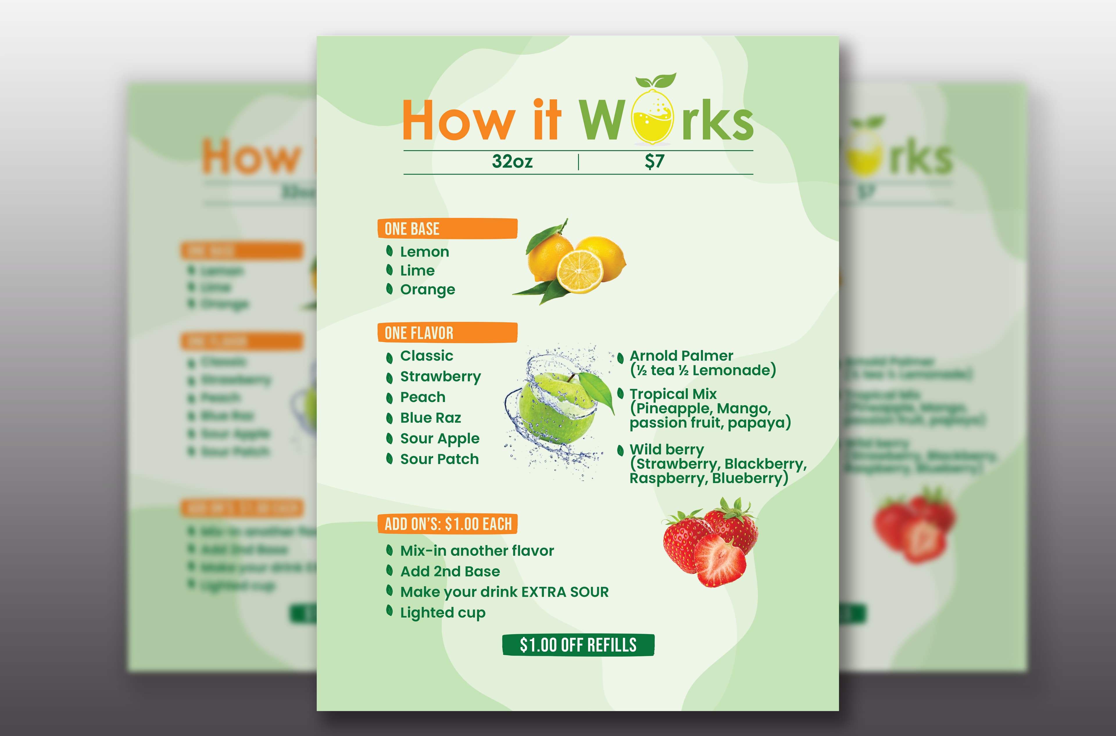 Drinks menu · 09, restaurant menu design by Al Mamun